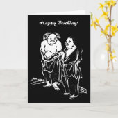 中国の詩人誕生日 カード (黄色い花)