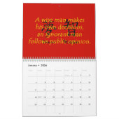 中国の諺カレンダー カレンダー (1月 2026)