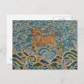 中国の軍隊階級バッジ ポストカード (正面/裏面)