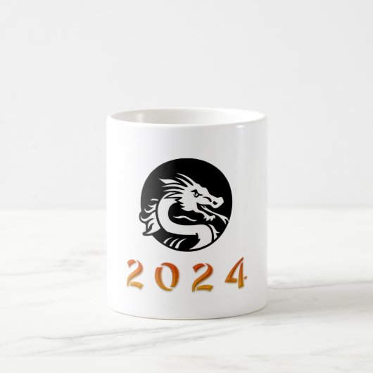 中国の辰年2024 コーヒーマグカップ (中央)