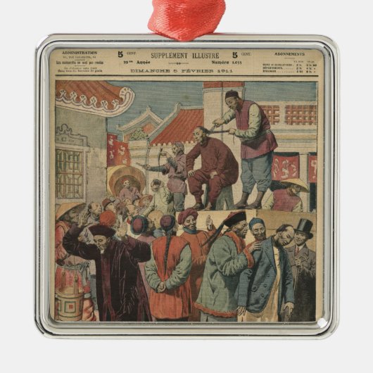 中国の近代化 メタルオーナメント (正面)