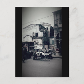中国の通りシーン ポストカード
