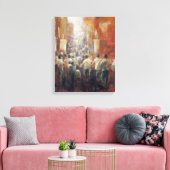 中国の通り1992 キャンバスプリント (インサイチュ (リビング))