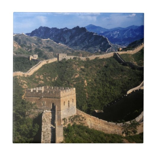中国の金山嶺長城の風景 タイル (正面)