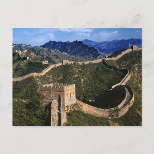 中国の金山嶺長城の風景 ポストカード (正面)
