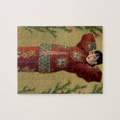 中国の鉄道の中国のな女性のヴィンテージ ジグソーパズル (横)