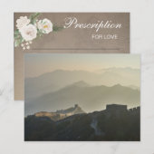 中国の長城 ブライダルシャワーゲーム ポストカード (正面/裏面)