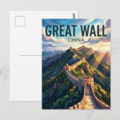 中国の長城 中国 ポストカード (正面/裏面)