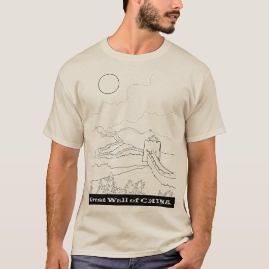 中国の長城Tシャツ Tシャツ (正面)
