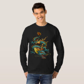 中国の雄心ある火竜の伝説の生き物 Tシャツ (正面フル)