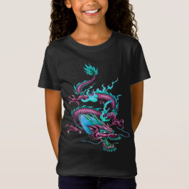 中国の雲竜神話の雨作りクリーチャー Tシャツ