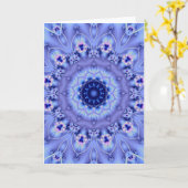 中国の青 カード (黄色い花)