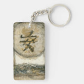 中国の静絵画けさ キーホルダー (裏面)