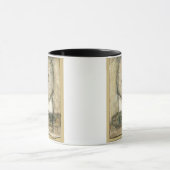 中国の静絵画けさ マグカップ (中央)