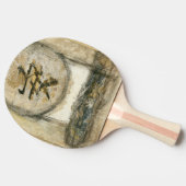 中国の静絵画けさ 卓球ラケット (横)