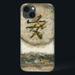 中国の静絵画けさ iPhone 13ケース<br><div class="desc">アーティスト絵画のMauroは、円形に囲まれた中国のキャラクターを展示する。静謐書と言う事が曲の底だ。この与えプリントは人生に少し安らぎを必要とする人への贈り物として！</div>