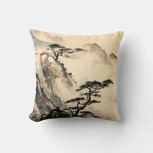 中国の風景画.chinese,painting,japane クッション (正面)