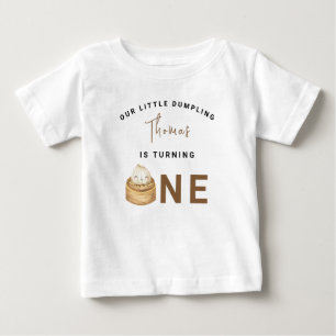 中国の餃子の誕生日パーティーのお礼 ベビーTシャツ