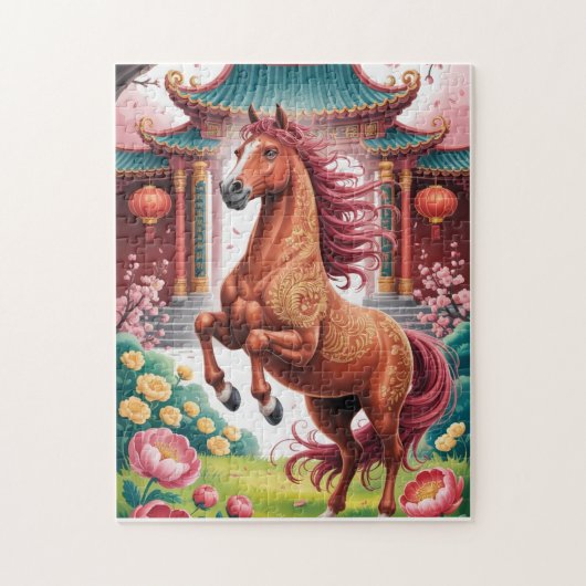 中国の馬年 ジグソーパズル (縦)