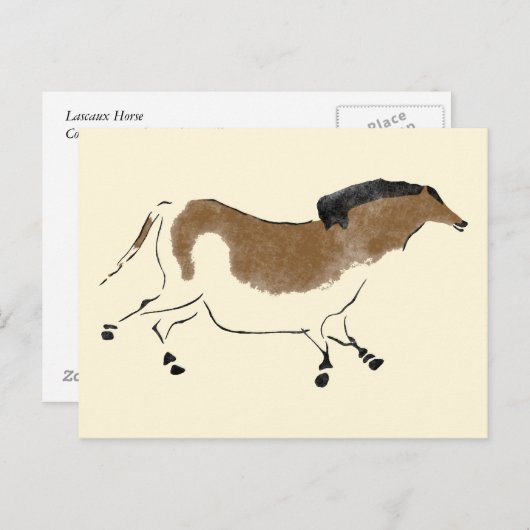 中国の馬 ポストカード (正面/裏面)