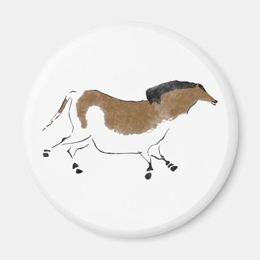 中国の馬 マグネット (正面)