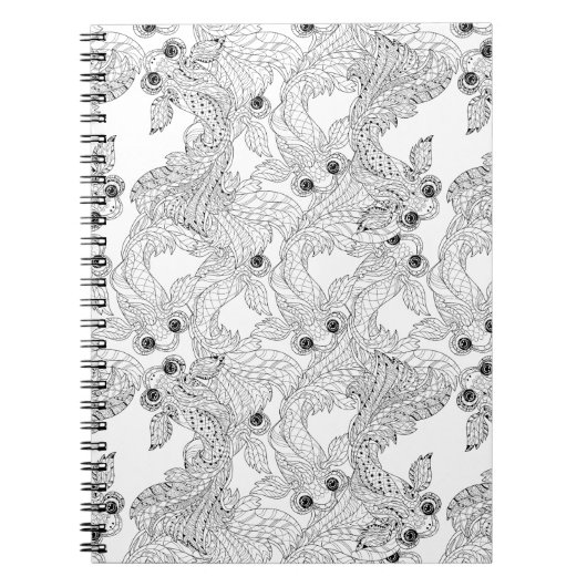 中国の魚の落書き ノートブック (正面)