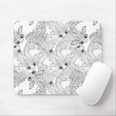 中国の魚の落書き マウスパッド (マウス)