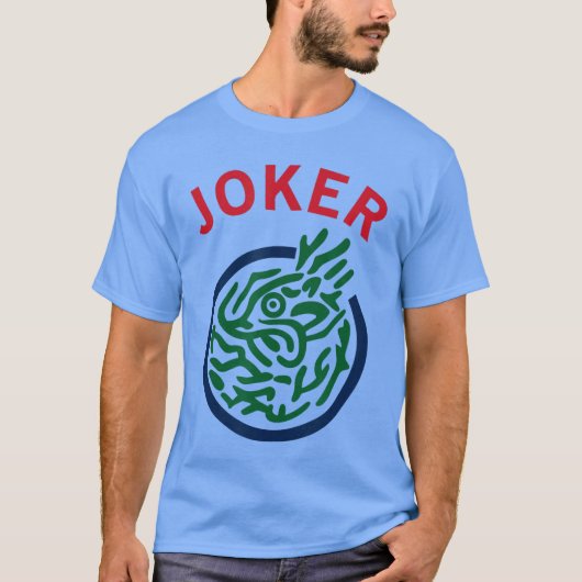 中国の麻雀ジョーカータイル 麻雀コスチューム Tシャツ (正面)