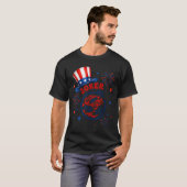 中国の麻雀 笑うピエロ タイル 麻雀 4番目 Tシャツ (正面フル)