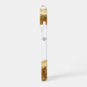 中国の黄金のドラゴンアート | 神話の生物ファンタジー iPhoneケース (左側面)