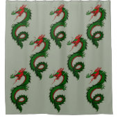 中国の龍シャワーカーテン シャワーカーテン (正面)