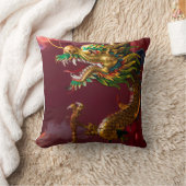 中国の龍 クッション (ブランケット)