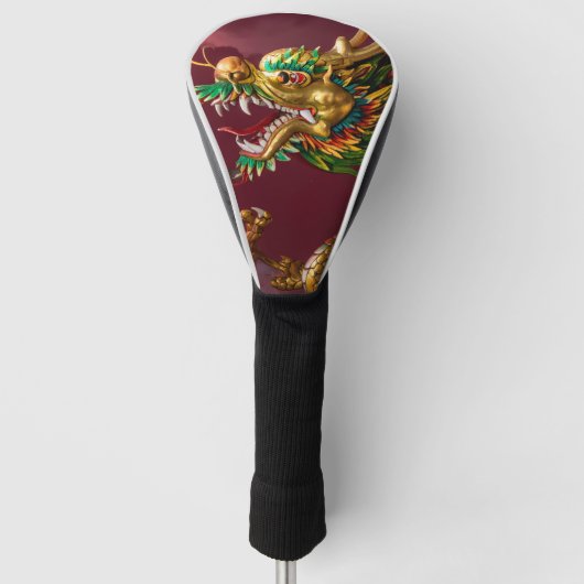 中国の龍 ゴルフヘッドカバー (正面)