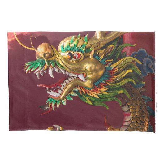 中国の龍 枕カバー (正面)