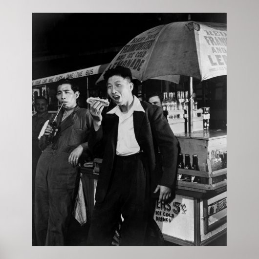 中国の1942年食べの海のジャンク・フード ポスター (正面)