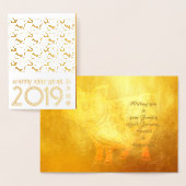 中国の2019年クラフトカード 箔カード (ディスプレー)