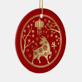 中国の2021年新年 セラミックオーナメント (右)