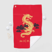 中国の2024年旧正月ドラゴンパーソナライズされた ゴルフタオル (インサイチュ)