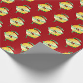 中国の2025年の旧正月の富 ラッピングペーパー (角)