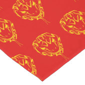 中国の2025年の旧正月4723木材 ショートテーブルランナー (コーナー)