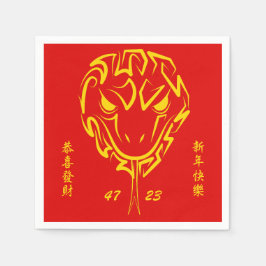 中国の2025年の旧正月4723木材 スタンダードカクテルナプキン