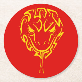 中国の2025年の旧正月4723木材 ラウンドペーパーコースター