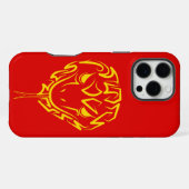 中国の2025年の旧正月4723木材 iPhoneケース (裏面横)