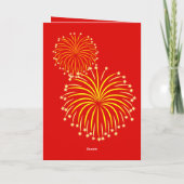 中国の2025年パンダの新年 カード (裏面)