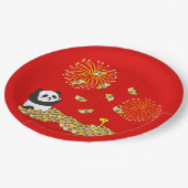 中国の2025年パンダの新年 ペーパープレート (アングル)