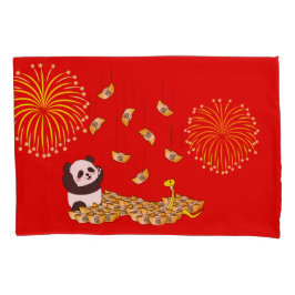 中国の2025年パンダの新年 枕カバー