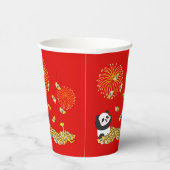 中国の2025年パンダの新年 紙コップ (右)