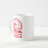 中国の2025年新年 コーヒーマグカップ (正面左)