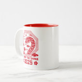 中国の2025年新年 ツートーンマグカップ (正面左)