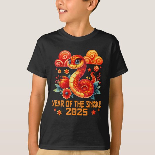 中国の2025年新年 Tシャツ (正面)